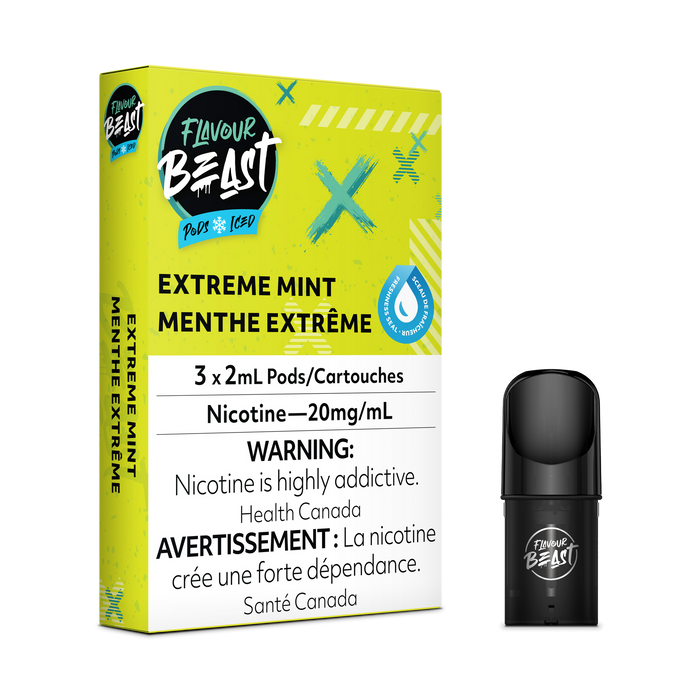 Flavour Beast: Extreme Mint Iced STLTH Pods (3/pk)