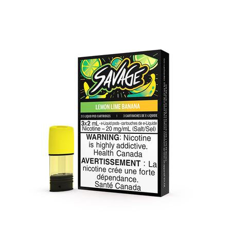 Savage Lemon Lime Banana STLTH Pods (3 Pack)